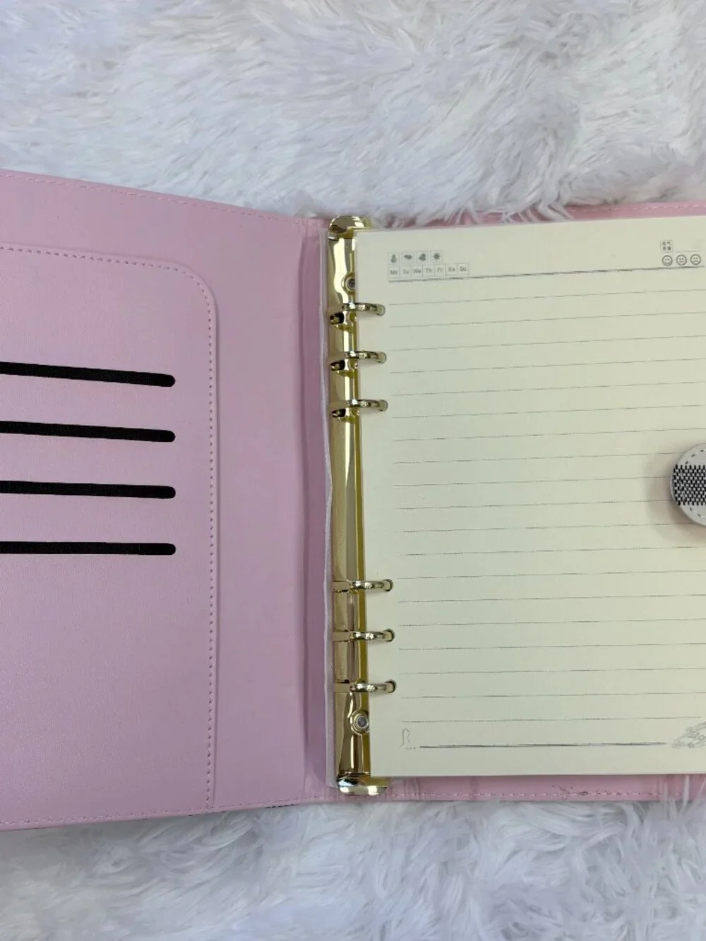 Viral Aesthetic A5 Journal Binder | Cute Checkered Organizer